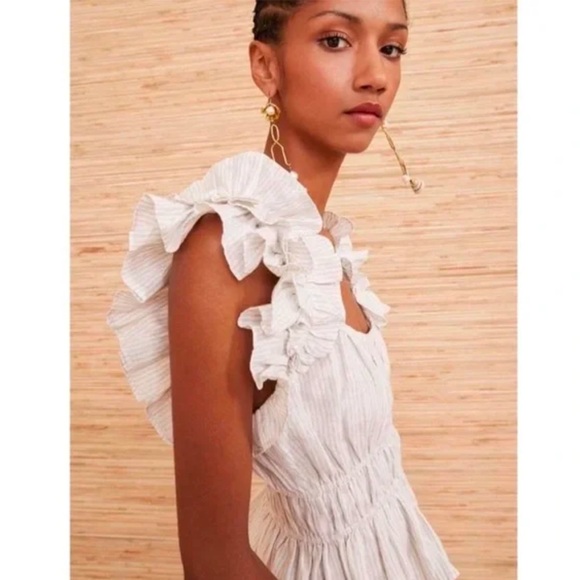 Ulla Johnson Paloma Top in Sand - Picture 3 of 11